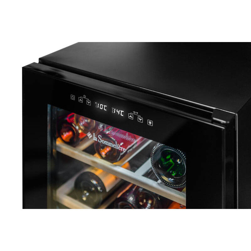 Dual-zone temperature-controlled cellar LS51.2ZBLACK 50 Bottles - La Sommelière